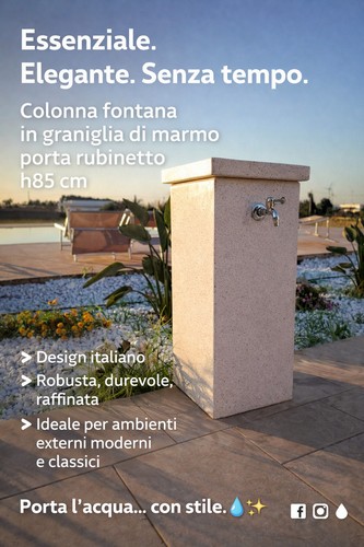 Fontana giardino colonna - da, a