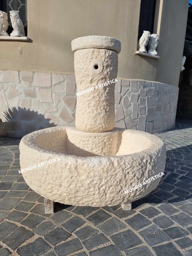 Fontana colonna con vasca - fontana, a